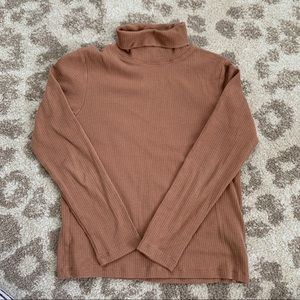 Girls Blush Knit Turtleneck - size 6/7 - H&M